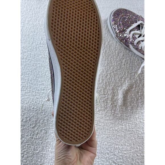 Vans Off Wall TheSK8-HI Slim Zip Sneaker TrueGlitter Women 10.5 Men 9 Unisex EUC - Picture 10 of 13